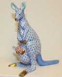 Herend Figuriner Kangaroo With Baby 